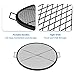 Stanbroil Heavy Duty X-Marks Fire Pit Cooking Grill Grates with Support X Wire - Outdoor Round BBQ Campfire Grill Grid - Camping Cookware, 30 Inch