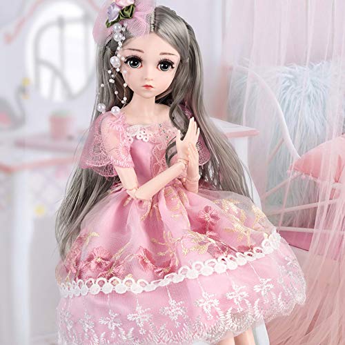 Muñeca articulada UCanaan BJD 45 cm con accesorios miniatura 2