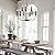 LASENCHOO 9-Light Matte Black Farmhouse Chandelier for Dining Room Light Fixture Hanging, Industrial Candle Pendant Light Rustic Chandelier for Living Room Foyer Bedroom Kitchen Island Lighting
