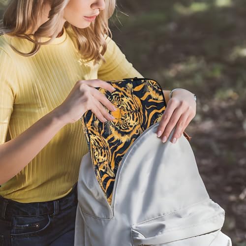 Funda para portátil de 13-14 pulgadas impermeable con diseño Tiger miniatura 6