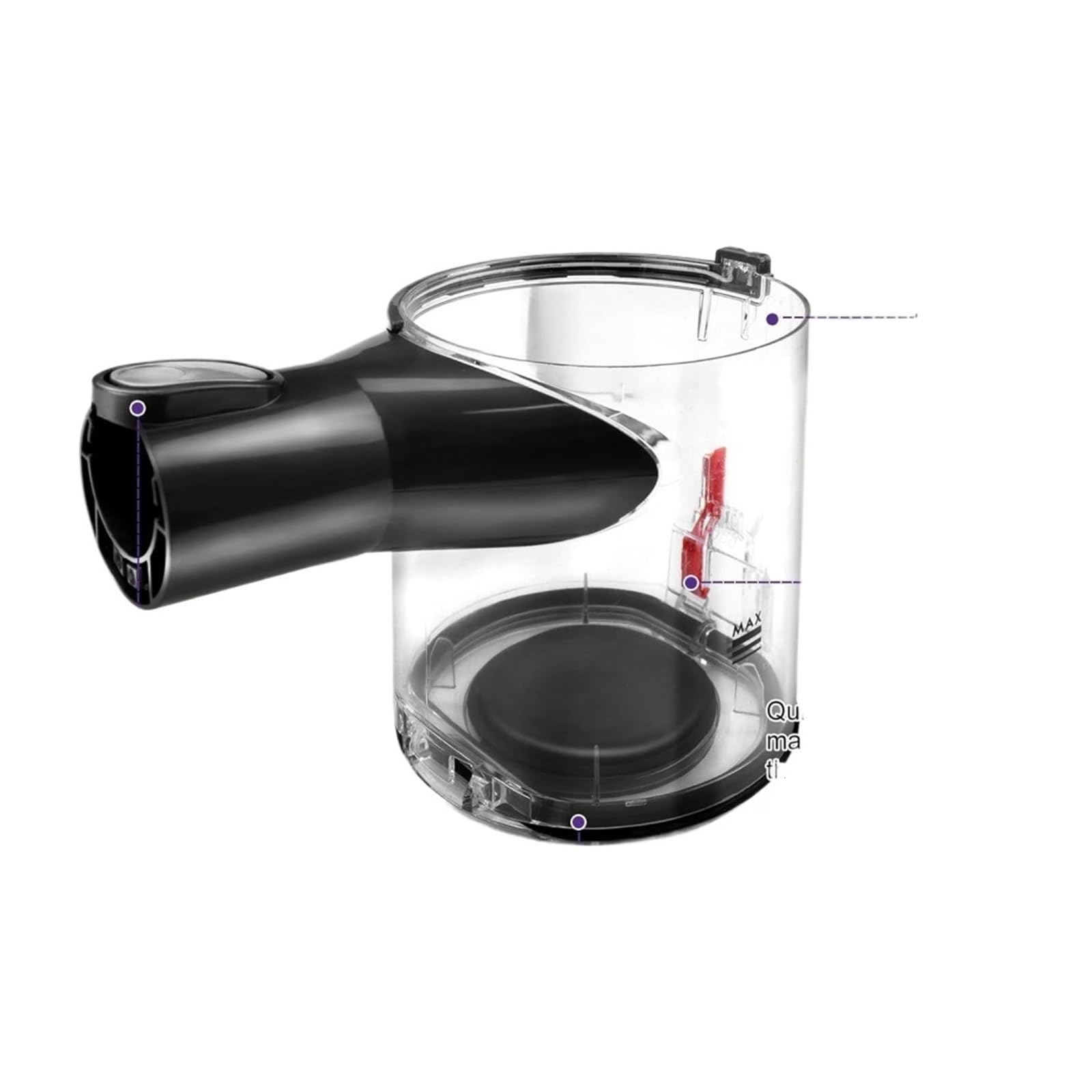 Boîte à poussière de remplacement pour V6 DC58