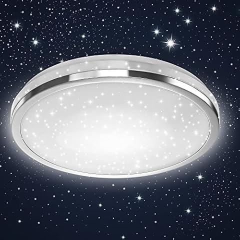 Plafonnier LED B.K.Licht étoilé 10W Cover