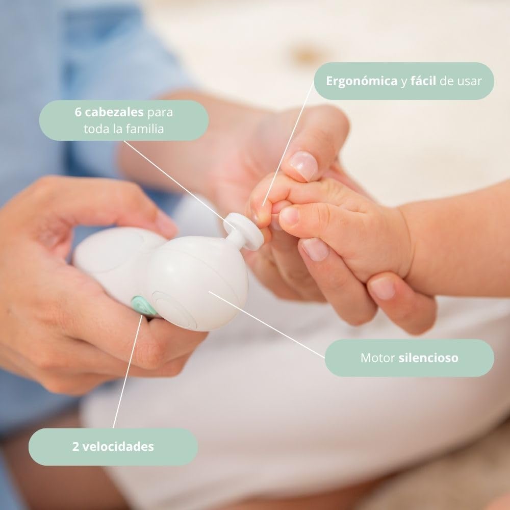 Miniland Baby Nail Trimmer. Lima elettrica per unghie per bambini.