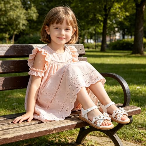 Image of Kiderence Toddler Girls Sandals Little Girls Kids Summer Shoes Toddler Sandals
