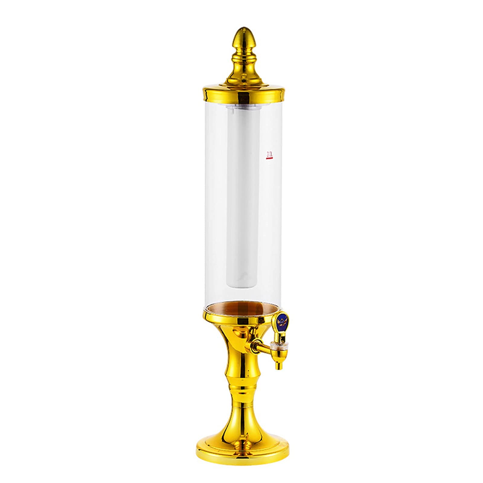 Led Icicle - Torre di birra, erogatori per barilotti da birra a forma di torre, pompa per birra alla spina, per cena, bar, feste, bocce, birra, 0 l