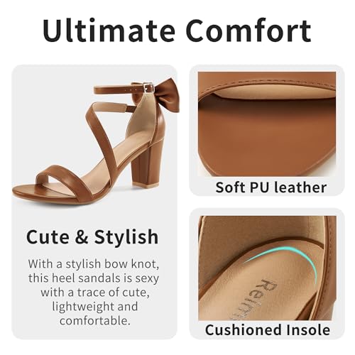 Image of Reimferce Womens Comfortable Heels for Wedding: No Blisters & Sore Feet by 40% Better Shock Absorption During Wedding - 8-Hour Keeping Pain-Free for Brides & Bridesmaids