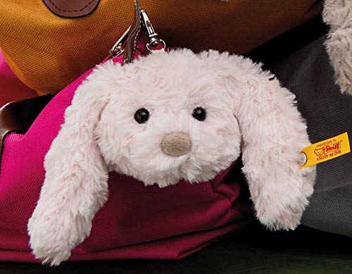 Steiff 112539 Original Plüschtier Anhänger Tilda Hase, Soft Cuddly Friends Kuscheltier ca. 7 cm, Markenplüsch mit Knopf im Ohr, Schmusefreund für Babys von Geburt an, rosa – Bild 5