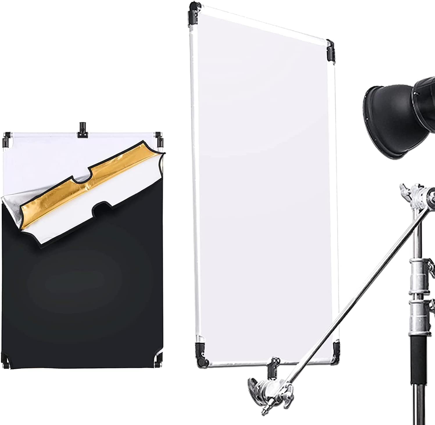 Amazon | SOONPHO 撮影用 枠トレ 90 x 120cm サンスクリム反射板 レフ