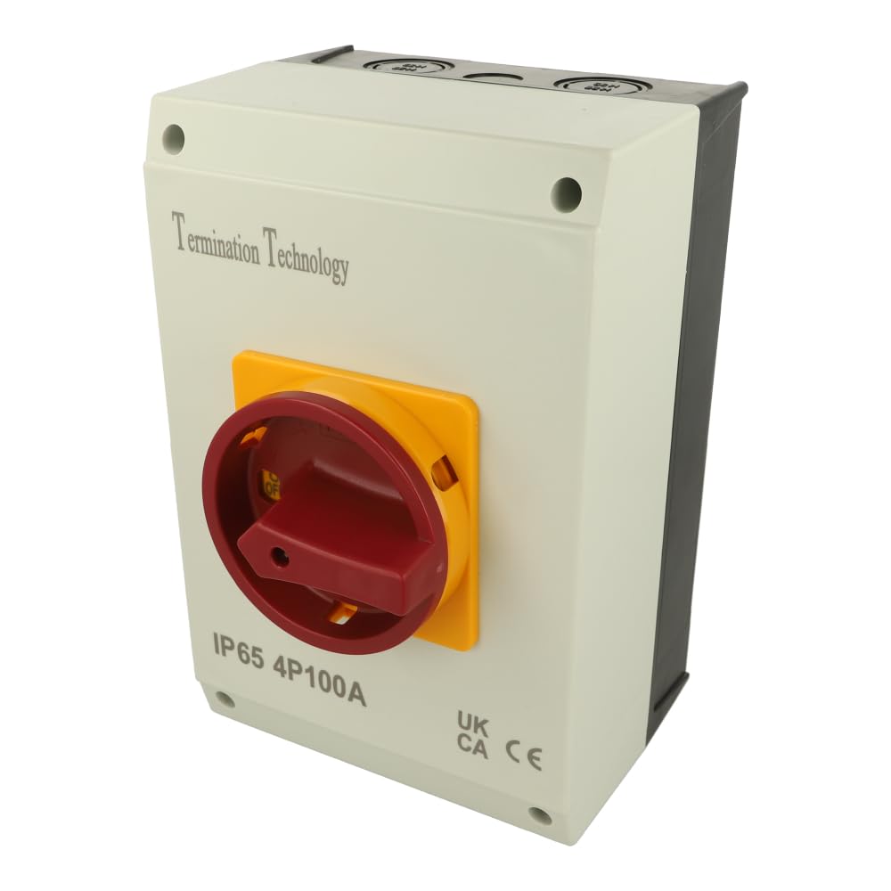 E1004PS | TT Rotary Isolator Surface Mounted AC Current Lockable 100A 4 Pole