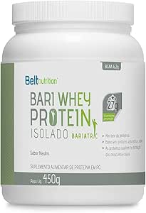 Belt Bari Whey Protein Isolado Sem Sabor POTE 450g