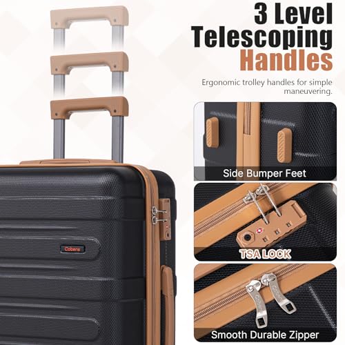 Luggage Sets 5 Piece Durable Suitcase Set with Spinner Wheels, Hard Shell Carry on Luggage with TSA Lock, Large Checked Travel Suitcases for Men and Women - Image 5