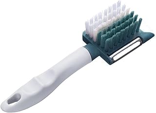 Pelapatate multifunzione 3 in 1 con spazzola per la pulizia, pelapatate e spazzola, pelapatate e utensili da cucina, utensile da cucina, frutta pulita