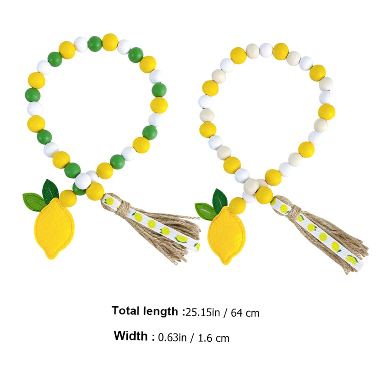 TEHAUX 6stücke Beaded Garland Mit Quasten Holzperlen Girlande Für Frühlings Und Sommerdekoration Für Hochzeiten Partys Und Heimdekoration Langlebig Und Wiederverwendbar