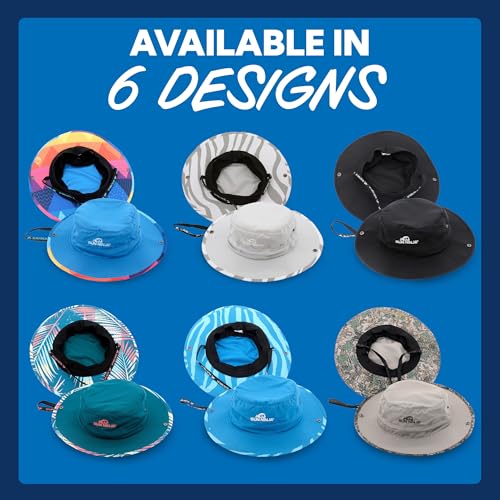 Image of SUN NINJA Bucket Hat for Men & Women, Cooling with Adjustable Strap, Wide Brim, UPF UV 50+ Protection, Foldable for Outdoors
