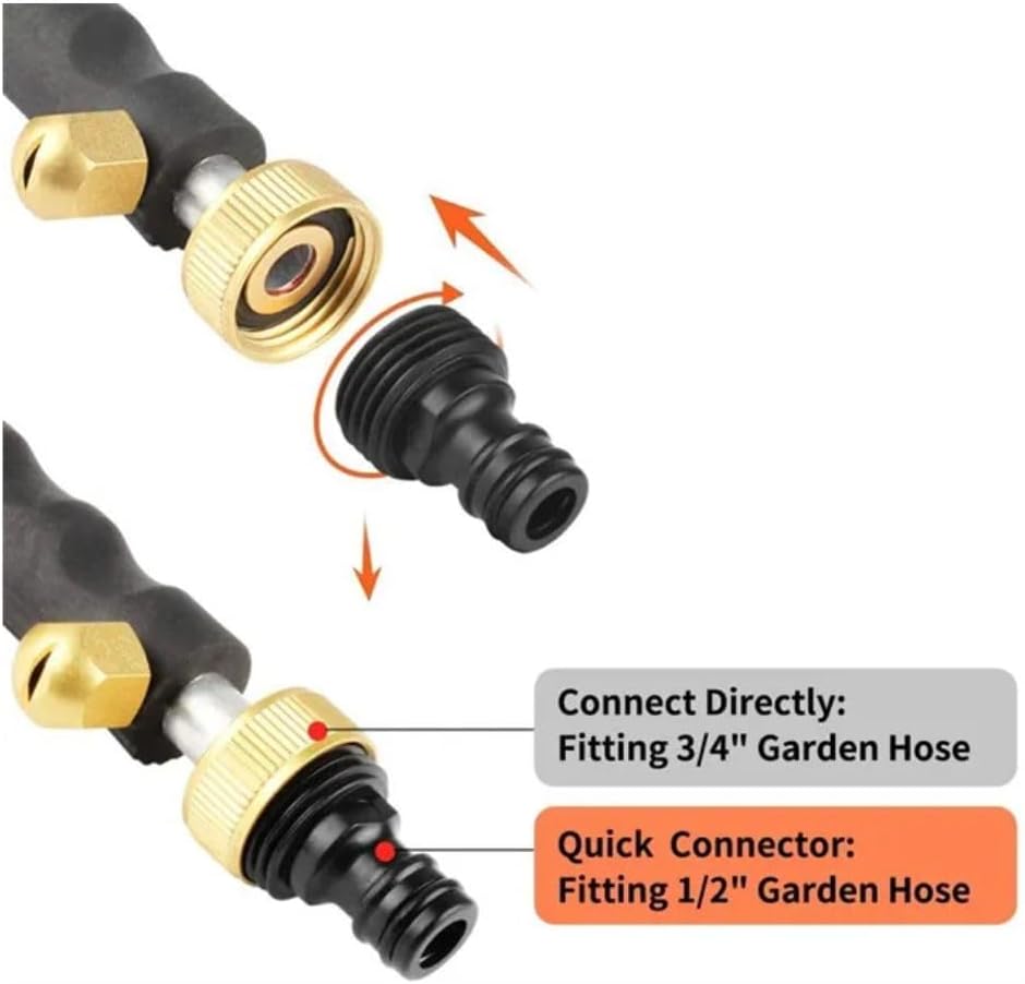 Hicks Ridge Garden Hose Nozzle Sprayer - Heavy Duty High Power Water Wand - Pressure Washer Gun Attachment - Garden Hose Jet Nozzle image 5