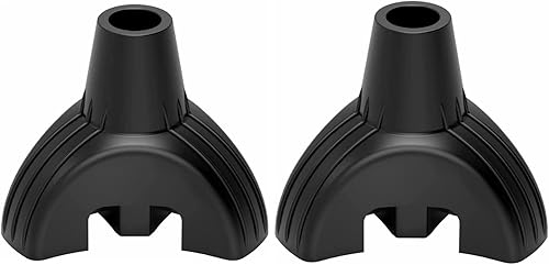 Paquete de 2 puntas de bastón para caminar, accesorios plegables para bastón de caminar, puntas de bastón de 34 pulgadas para bastones, almohadilla