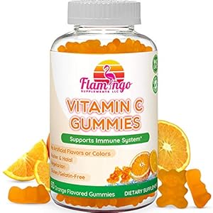 Flamingo Supplements Vitamin C Gummies for Adults and Kids Immune Support. No Artificial Flavors or Colors, Vegan, Non…