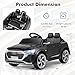 Licensed Audi SQ8 Ride on Car by INFANS, Battery Powered Electric Vehicle for with Remote Control, Adjustable Music, LED Lights, Suspension, Driving Toy Gift for Kids Toddler Age 3+ (Black)