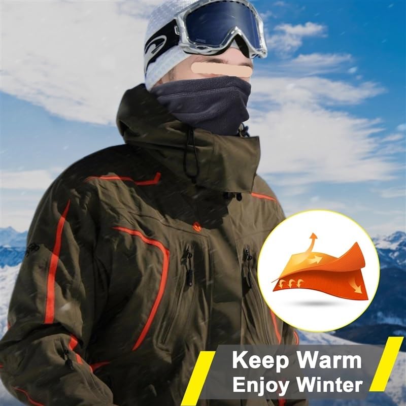 Maschera Termica Per Bandana Per Il Viso Copri Scaldacollo Ghetta Bicicletta Ciclismo Sciarpa Per Tubo Escursionismo Maschere Traspiranti Stampa Donna Uomo Inverno  18 - Foto 9