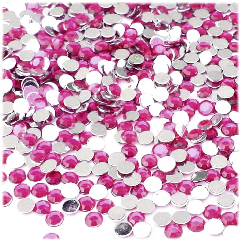 Diamantes de imitación redondos 5mm en pack de pedrería multicolor para aplicar con pegamento 8