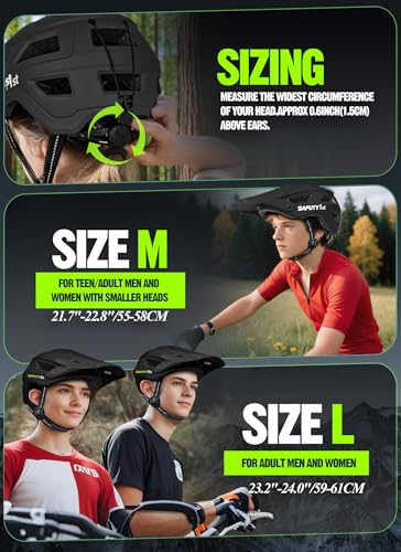 Mountain Bike Helmet for Adults & Youth Lightweight