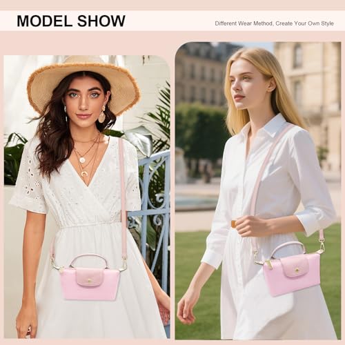 Long Keeper Mini Crossbody Bag for Women Small Nylon Tote Bag Colorblock Shoulder Handbag Top Handle Purse Phone Clutch Bag3