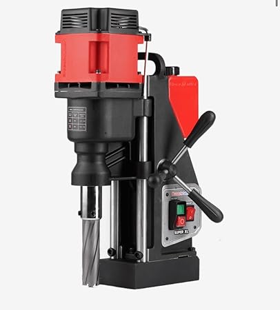 Broach Cutter SUPER XL Magnetic Drill Machine 50 mm x 50 mm Magnetic Core Drill Machine Magnetic Drilling Machine 50 mm Diametre 50 mm Depth Of Cut 1500 Watt Red & Black