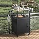 Skokliz Grillwagen Grilltisch Outdoor Grill Trolley, Grill Beistelltisch mit 2 Rollen, Wetterfest, Multifunktionaler Edelstahl für BBQ und Garten