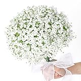 Kimkusia 18 Pcs Baby Breath Flowers Artificial Bulk Fake Gypsophila Babys Breath Faux Babies Breath Flowers for Wedding Bouquets Centerpieces Floral Arrangements and Decorations