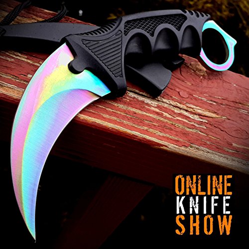 New TACTICAL COMBAT KARAMBIT NECK Eco'Gift LIMITED EDITION Knife with Sharp Blade Survival