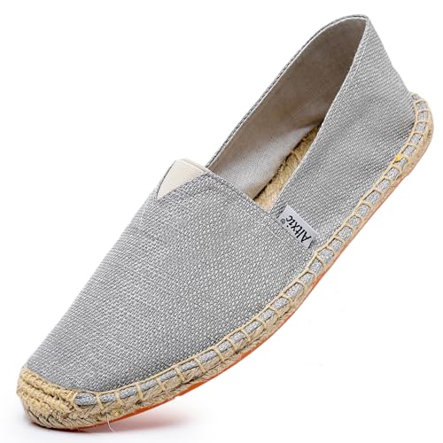 Image of Altxic Men's Closed Toe Comfortable Canvas Slip on Flat Espadrilles