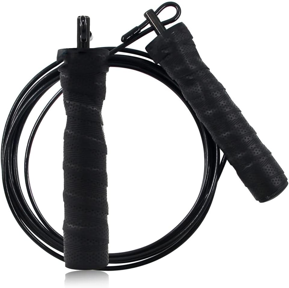 Professional Heavy Jump Rope Fitness Adjustable Skipping Ropes Absorb Sweat Handle 3.4mm for MMA Training