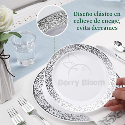Lista de Cubiertos desechables elegantes para comprar hoy. 27 cubiertos desechables elegantes marca Berry Bloom (3)