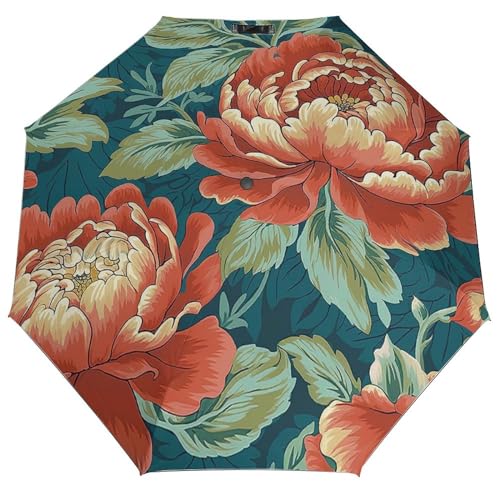 Parapluie bleu spa sur lin pliable manuel UFunhome pour homme et femme