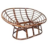 International Caravan Rattan Double Papasan Chair Frame - Outdoor Indoor Seating