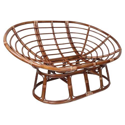 International Caravan Rattan Double Papasan Chair Frame Only