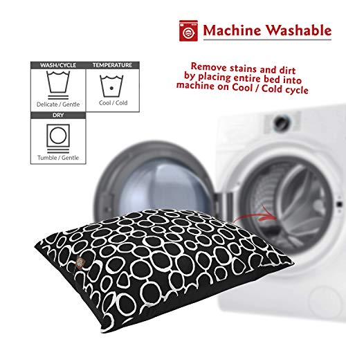 Image of Majestic Pet Fusion Black Medium Super Value Dog Bed 35 in. x 28 in