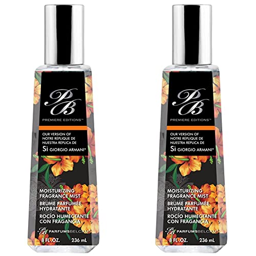 PB ParfumsBelcam Bath Therapy Premiere Edition Version of Moisturizing Mist, Si Giorgio Armani, 8 Fluid Ounce (Pack of 2)