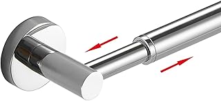 BESy Adjustable 15.9 to 28.6 Inch Single Bath Towel Bar Rack for Bathroo...