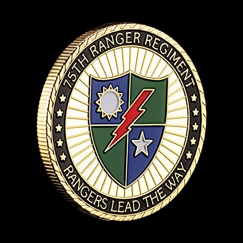 Moneda Conmemorativa 75th Ranger Regiment USA Oro miniatura 3