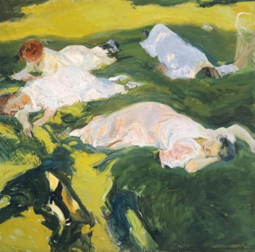 La sieste de Joaquín Sorolla impression d'art grand format toile de lin
