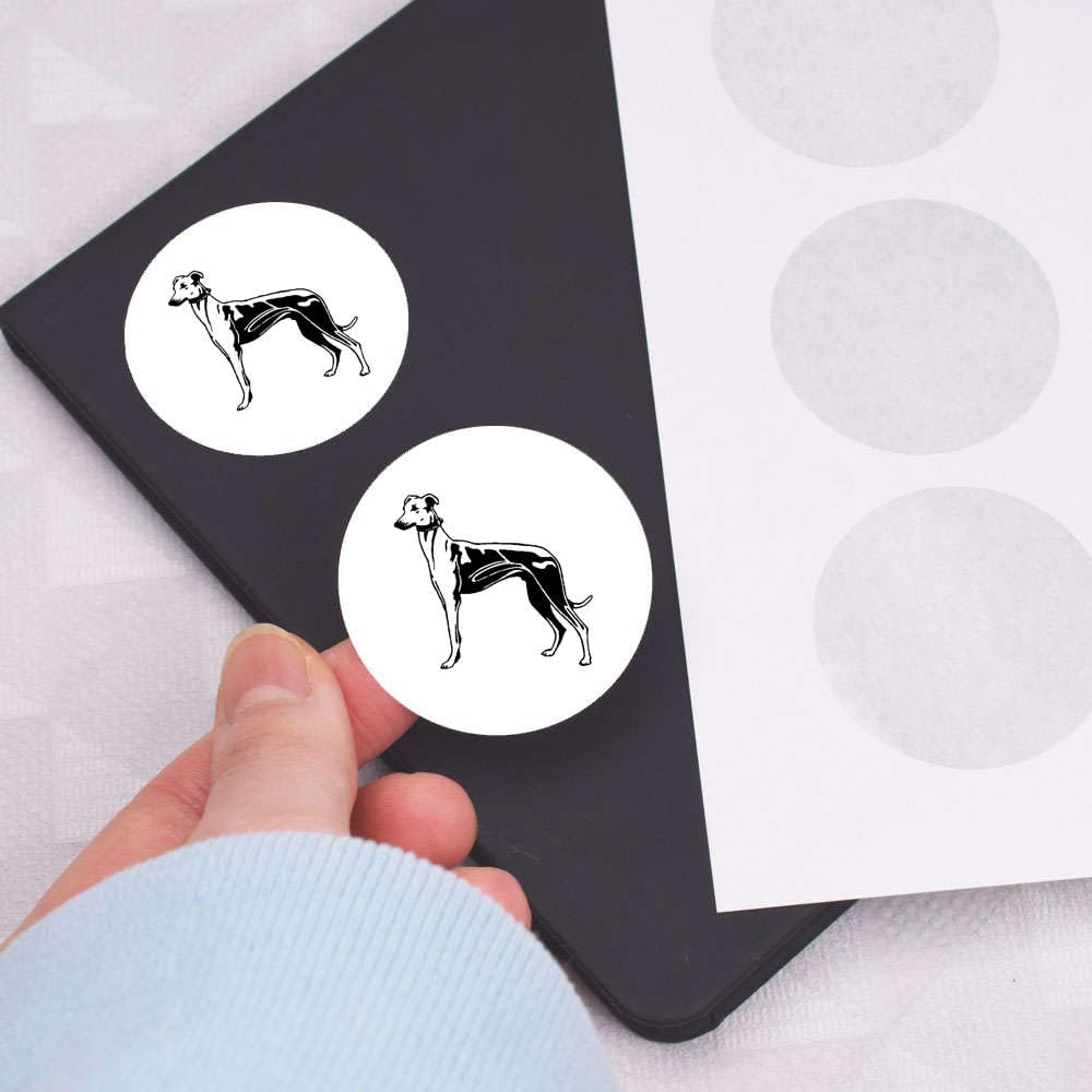 Azeeda Aufkleber „Laufende Greyhounds“ – Mittel, 100 Mm, Permanent & Wetterfest Für Outdoor