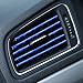 LivTee 20 Pieces Car Air Conditioner Decoration Strip for Vent Outlet, Universal Waterproof Bendable Air Vent Outlet Trim Decoration, Car Interior Accessories (Shiny Blue)