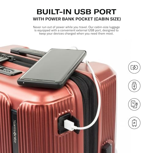 Samsonite Polycarbonate Spinner Wheels Trolley Bag for Travel