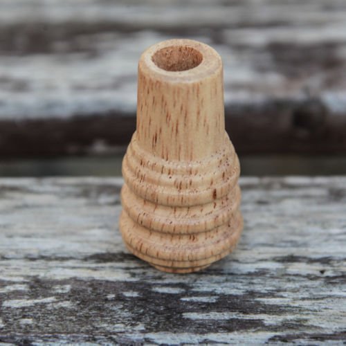 Ribbed Wooden Acorn (Pack Of 10)