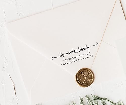 Miniatura 4 de Sellos de dirección personalizados autoentintados, 7 diseños para elegir. Sello de dirección de devolución, sello autoentintado, sello