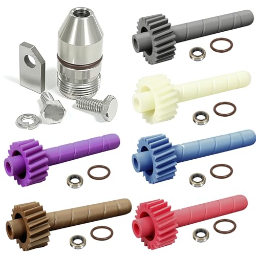 BIGLKNM 17 18 19 20 21 22 Teeth Speedometer Driven Gear Seal Kit & 345215 Bullet Housing & Bolts Retainer Compatible with GM Powerglide Turbo Th350