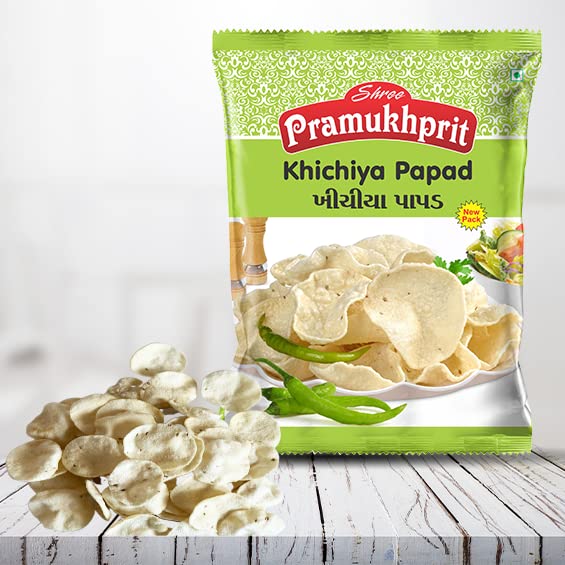 Shree Pramukhprit Brand Jira Khichiya Papad 500gm Special Jeera Rice Papad Homemade Crunchy Snacks Papadums Pack (B09B9R3Y7Q) Amazon Price History, Amazon Price Tracker