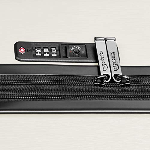 image for AmazonBasics Geometric Travel Luggage Expandable Suitcase Spinner with