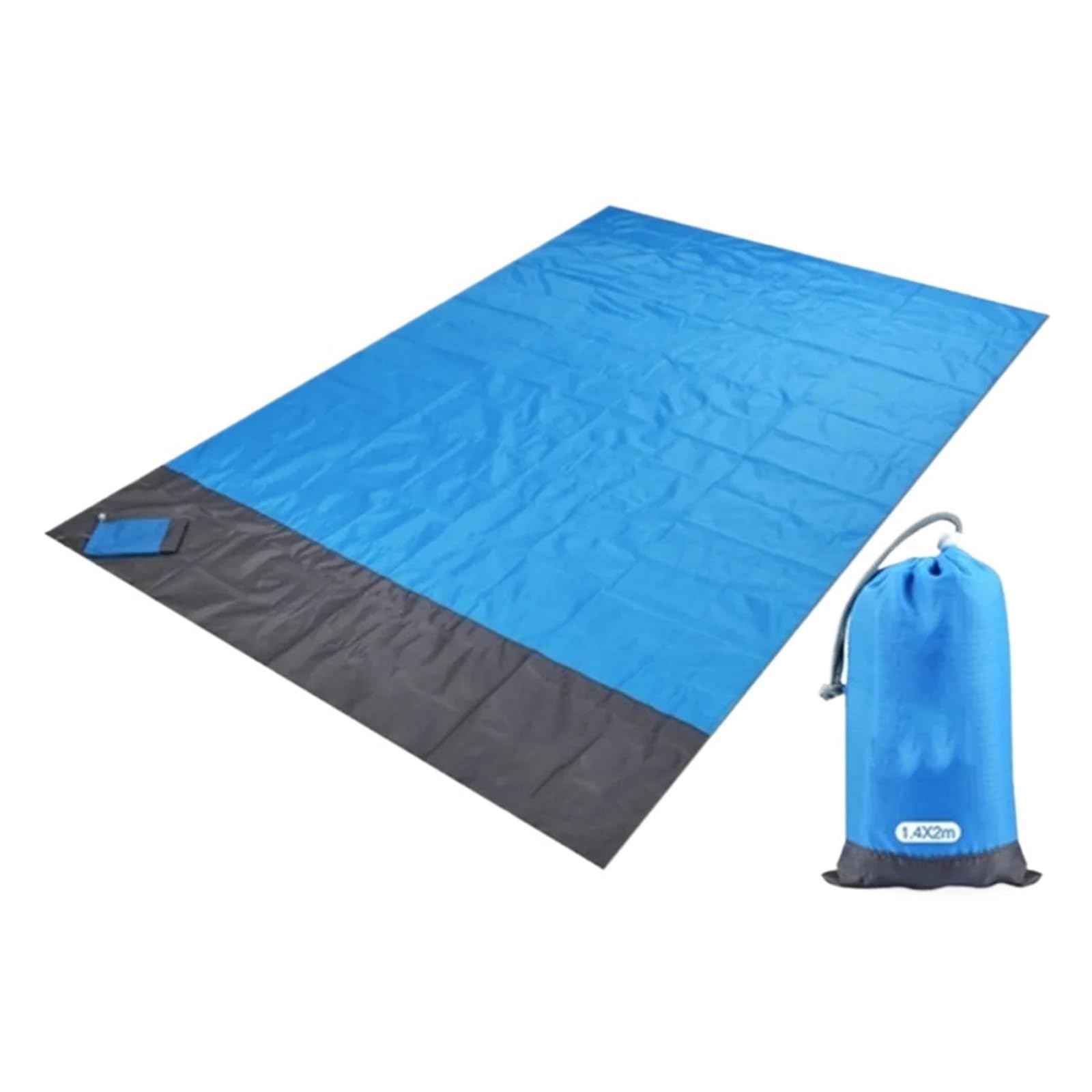 Tapis de plage de poche pour les vacances en famille et le camping